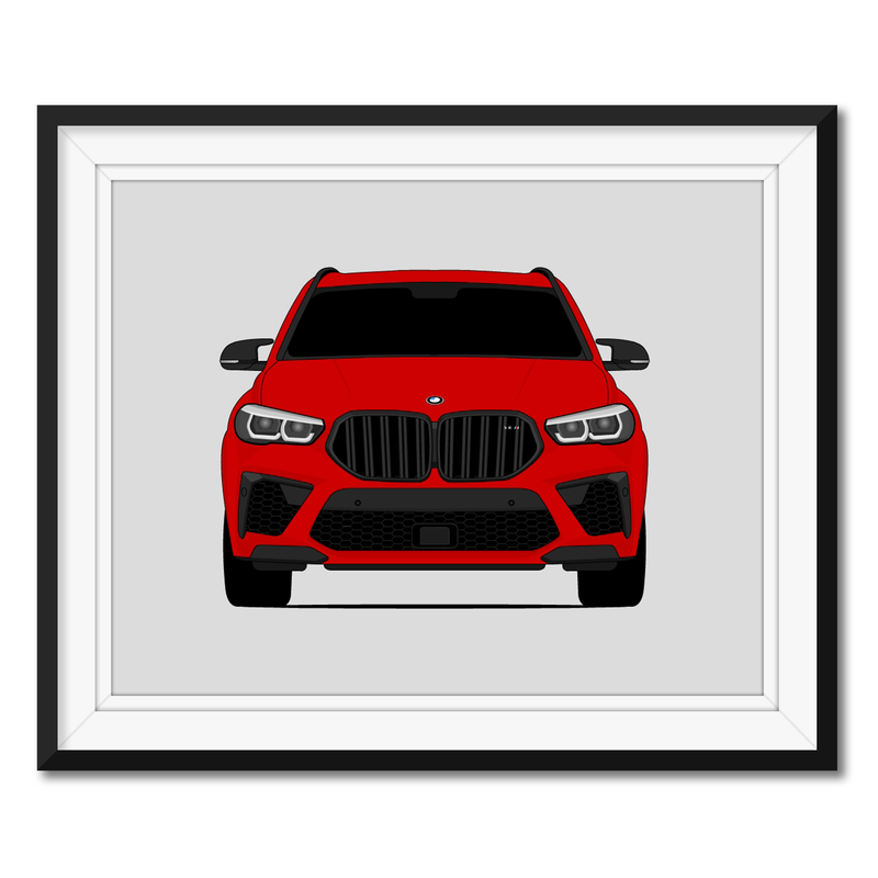 BMW X6 M (2020-Present) G06 Poster