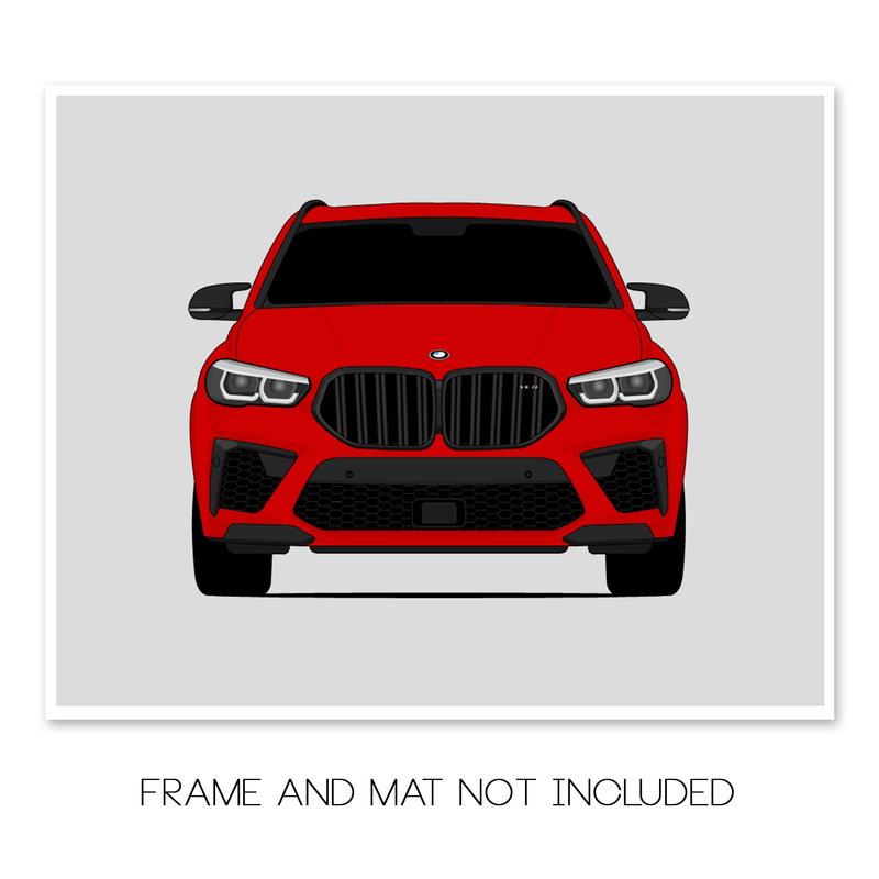 BMW X6 M (2020-Present) G06 Poster