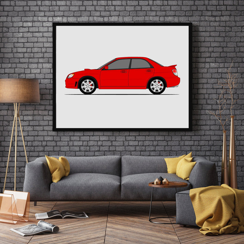 Subaru WRX G2 Hawkeye (2005-2007) (Side Profile) Poster