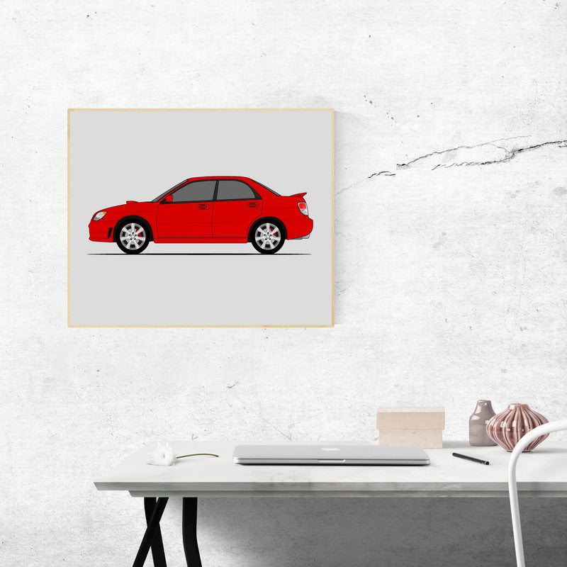 Subaru WRX G2 Hawkeye (2005-2007) (Side Profile) Poster