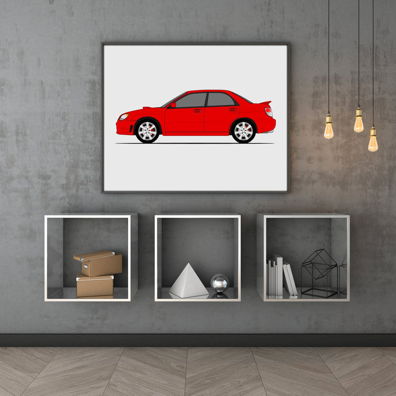 Subaru WRX G2 Hawkeye (2005-2007) (Side Profile) Poster