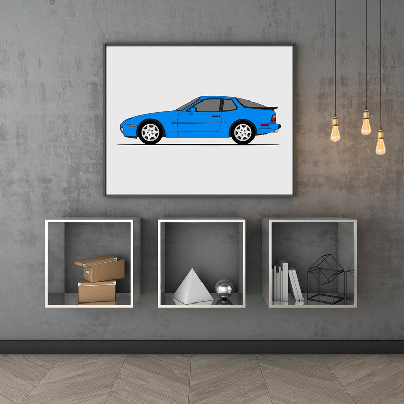 Porsche 944 S2 (1989-1991) (Side Profile) Poster