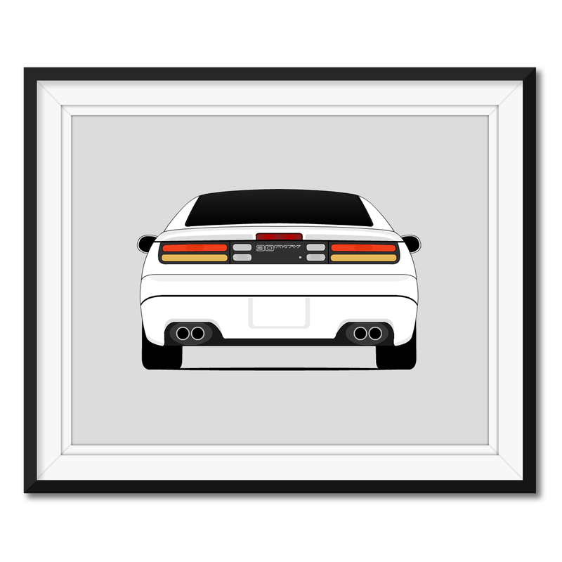 Nissan 300ZX Z32 (1989-2000) (Rear) Poster