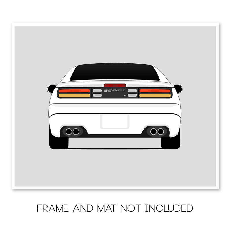 Nissan 300ZX Z32 (1989-2000) (Rear) Poster
