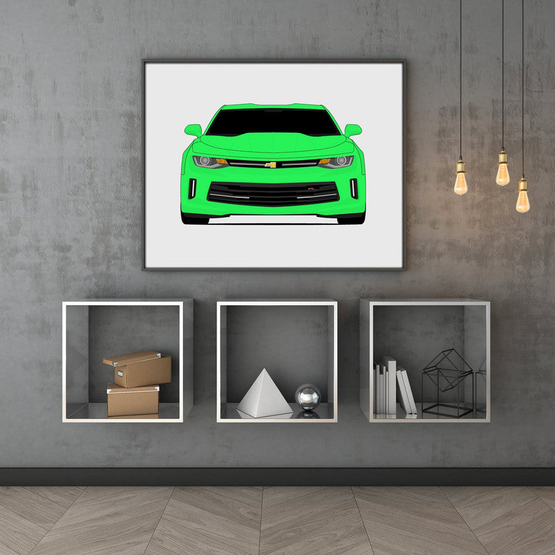 Chevy Camaro RS (2016-2018) Gen 6 Poster
