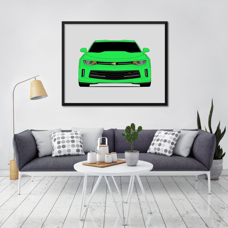 Chevy Camaro RS (2016-2018) Gen 6 Poster