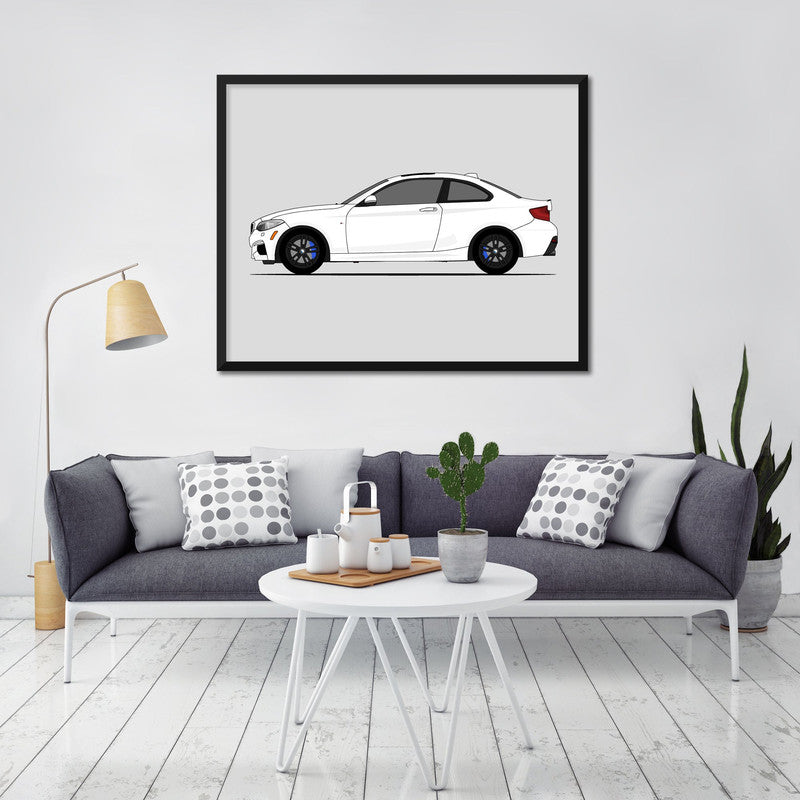 BMW M240i (2018-2021) (Side Profile) Poster