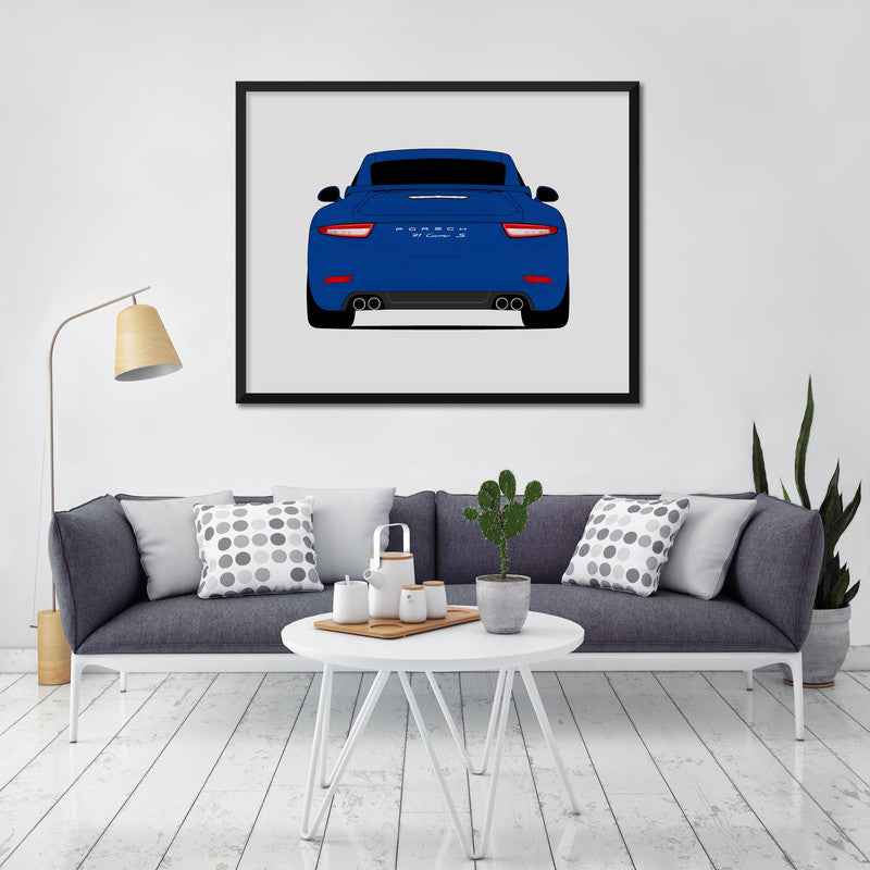 Porsche 911 Carerra S Aero Kit (2012-2015) 991.1 (Rear) Poster