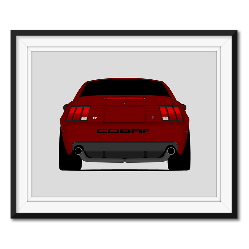 Ford Mustang SVT Cobra Terminator (2003-2004) SN95 (Rear) Poster