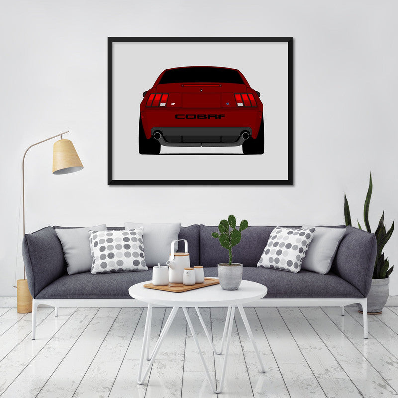 Ford Mustang SVT Cobra Terminator (2003-2004) SN95 (Rear) Poster