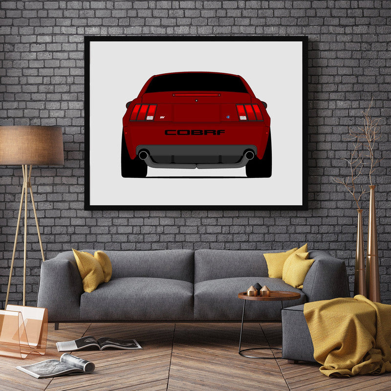 Ford Mustang SVT Cobra Terminator (2003-2004) SN95 (Rear) Poster