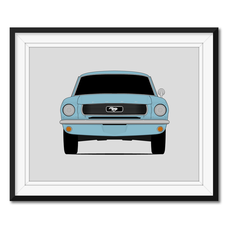 Ford Mustang (1964-1966) Coupe Poster