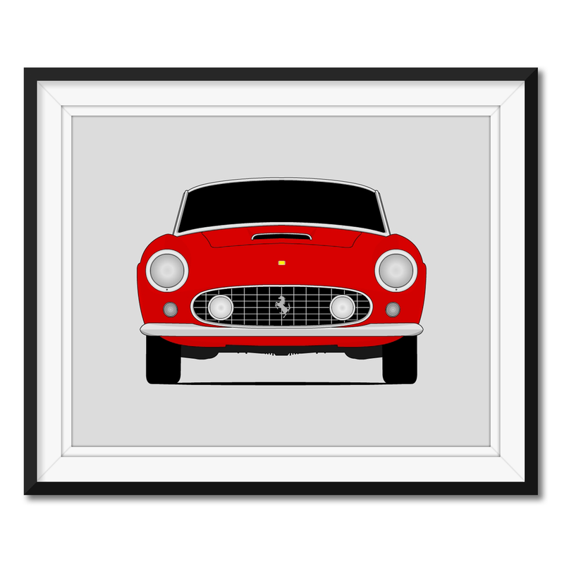 Miniature Ferrari 250 California rouge foncé Miniature Ferrari 250 California rouge foncé