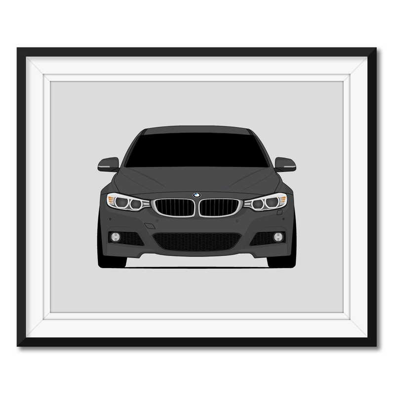 BMW 3 Series 340i F30 (2016-2019) Poster