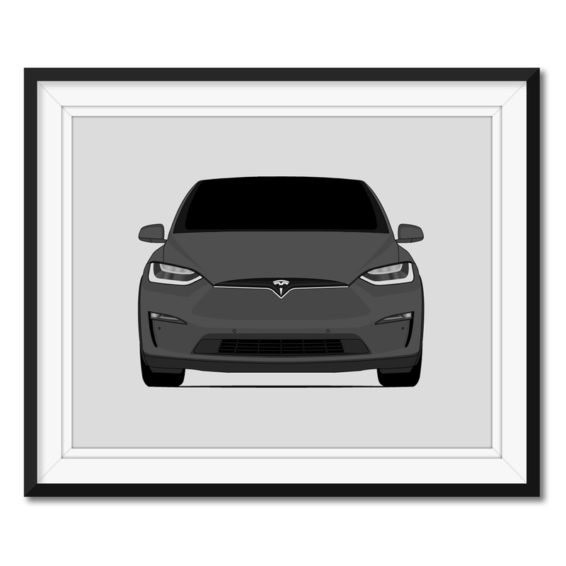 Tesla Model X (2021-Present) Facelift Poster