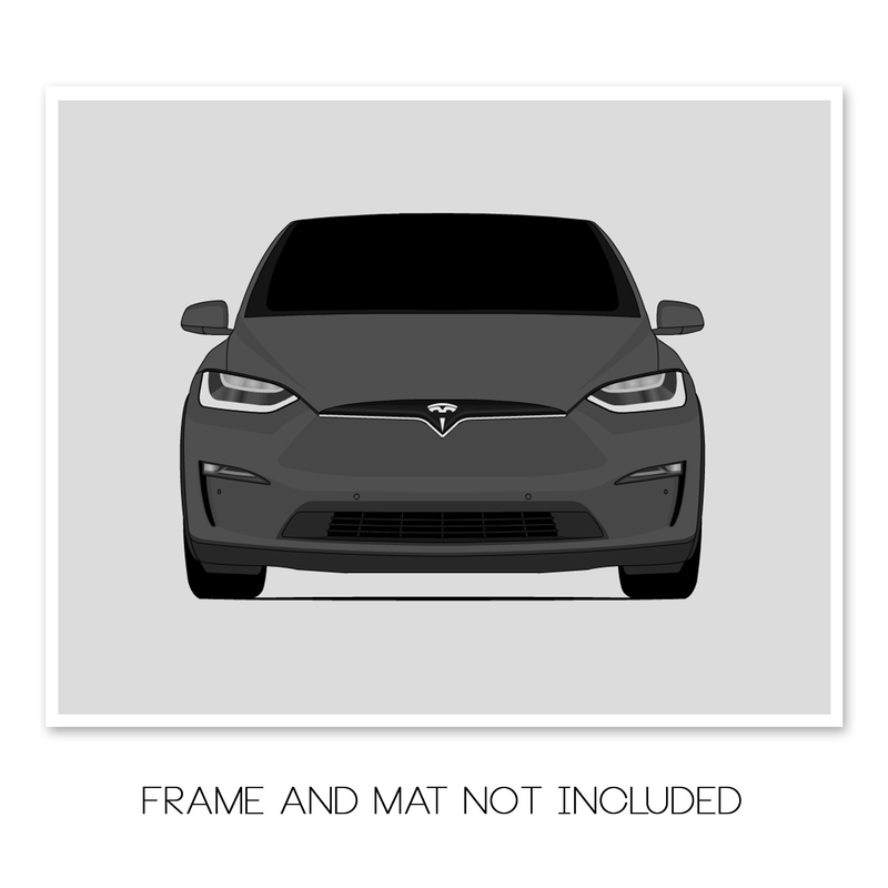 Tesla Model X (2021-Present) Facelift Poster