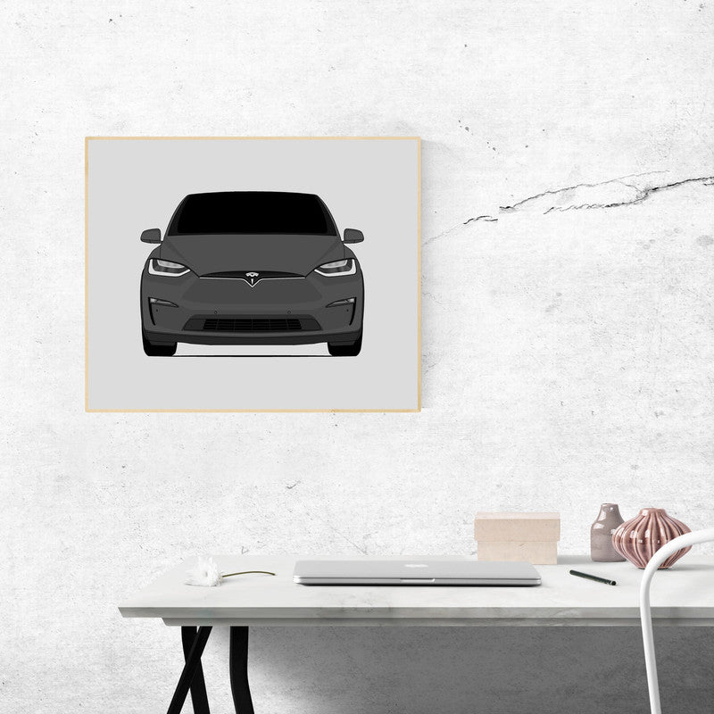 Tesla Model X (2021-Present) Facelift Poster