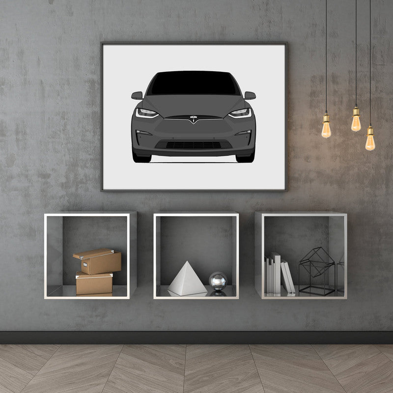 Tesla Model X (2021-Present) Facelift Poster