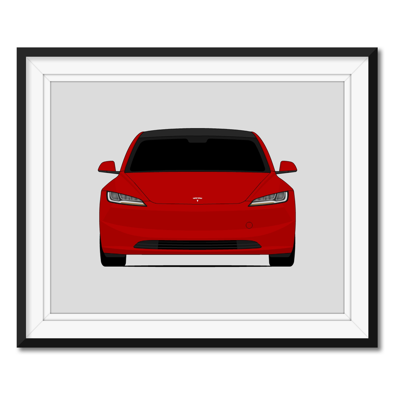 Tesla Model 3 (2024-Present) Facelift Poster