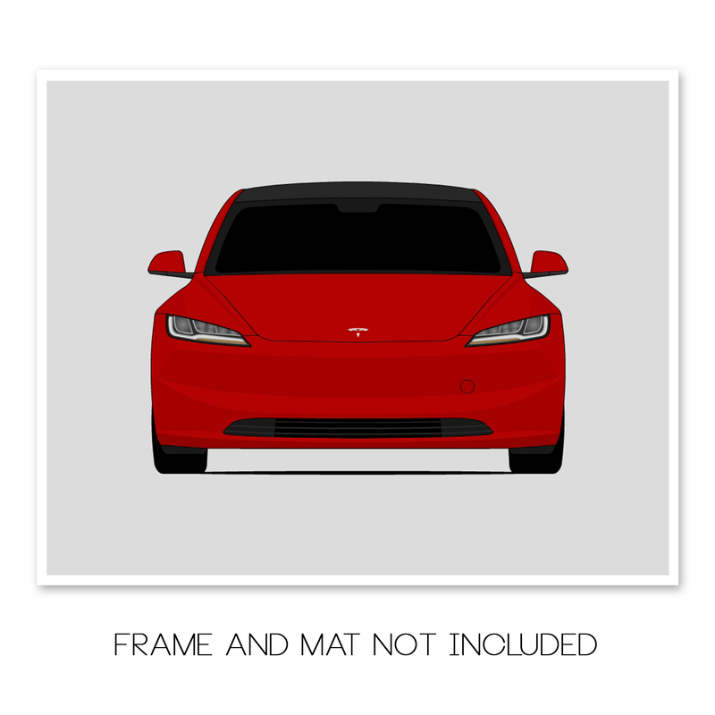 Tesla Model 3 (2024-Present) Facelift Poster