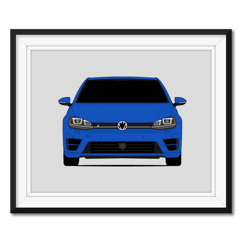 Volkswagen Golf R MK7 (2015-2017) Poster