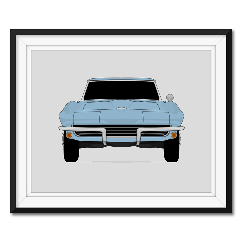 Chevy Corvette C2 (1964-1967) Poster