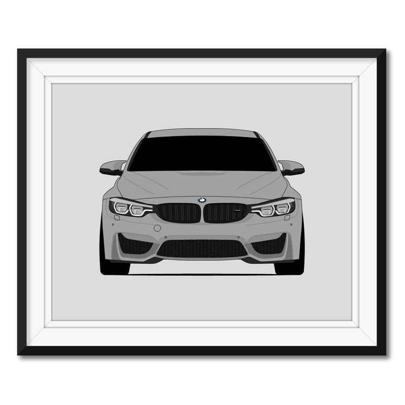 BMW M4 F82 (2018-2020) Poster