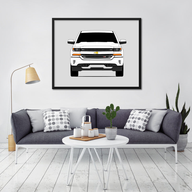 Chevy Silverado Z71 (2016-2018) 3rd Generation Poster