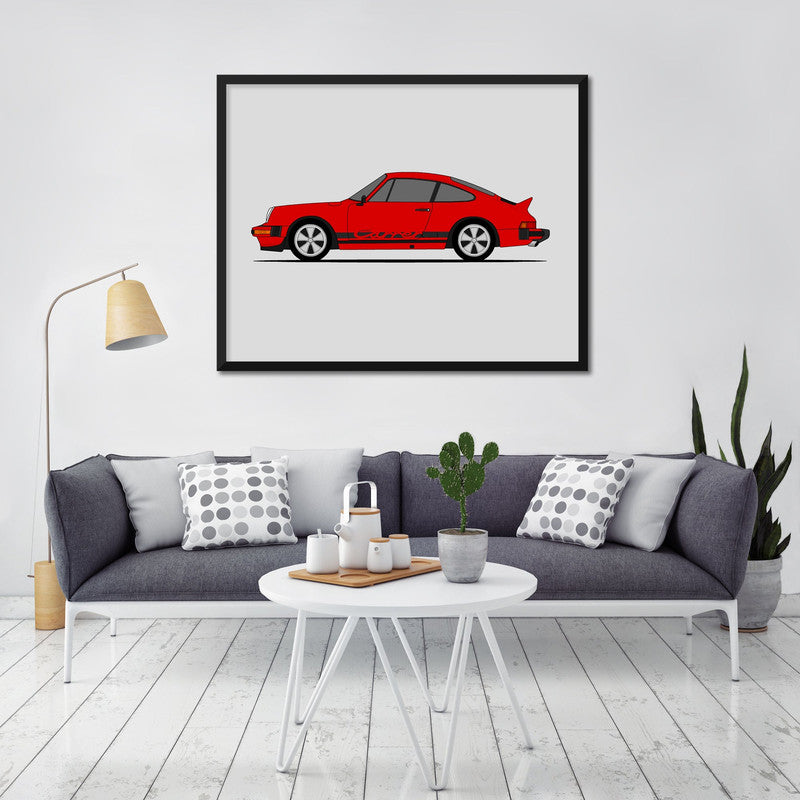 Porsche 911 Carrera (1974-1978) 930 (Side Profile) Poster