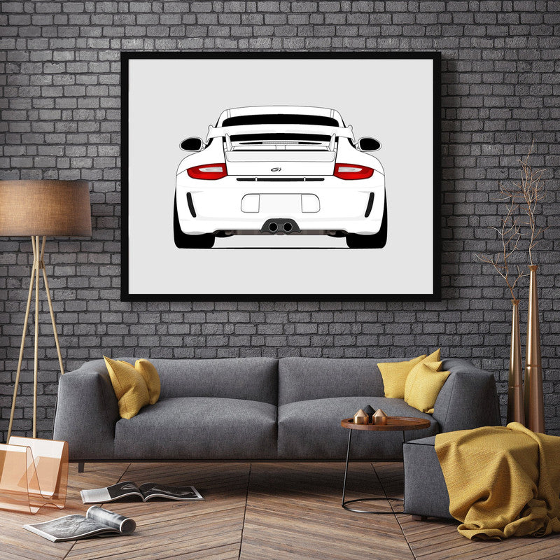 Porsche 911 GT3 (2009-2012) 997.2 (Rear) Poster