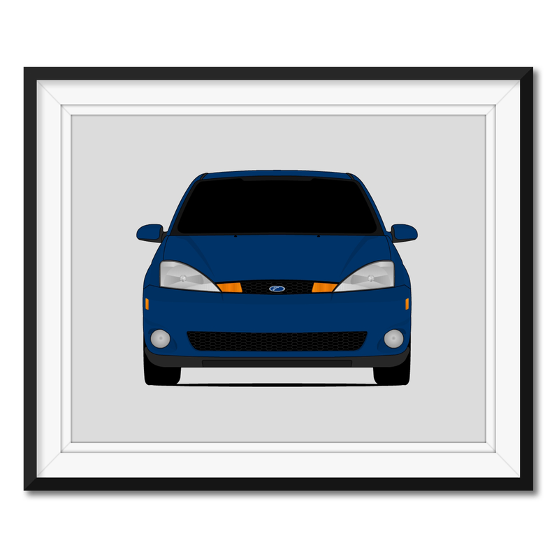 Ford Focus SVT (2002-2004) 1st Generation Poster