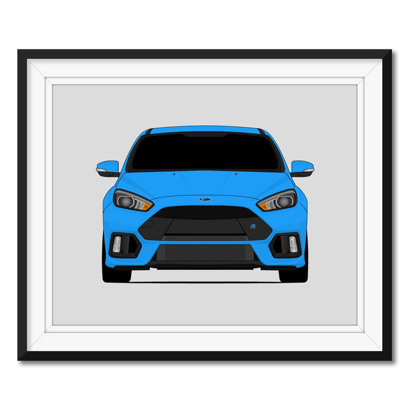 Ford Focus RS (2016-2018) 3rd Generation Poster