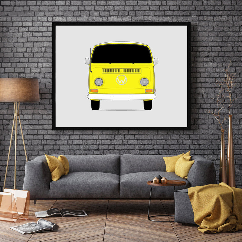 Volkswagen VW Type 2 Bus (1968-1972) Camper Van Poster