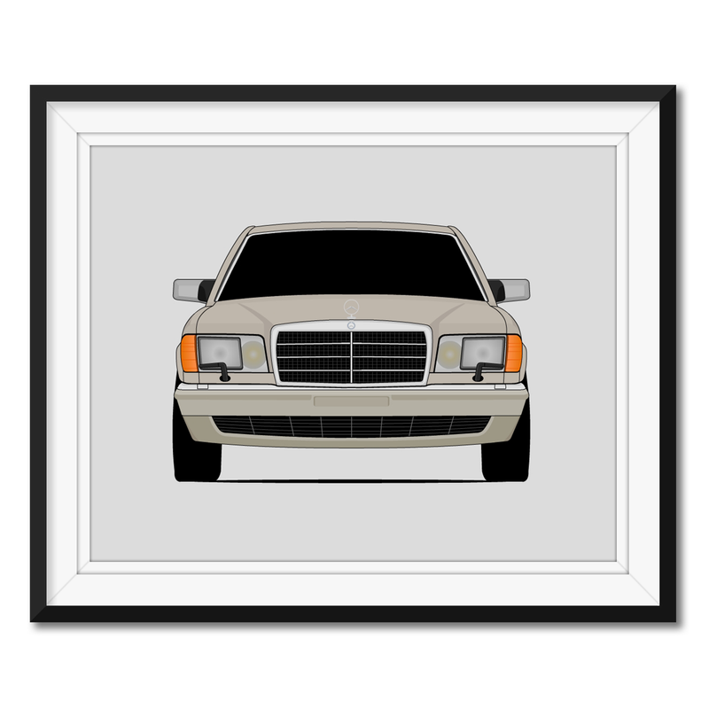 Mercedes-Benz 560 SEL W126 (1986-1991) Poster