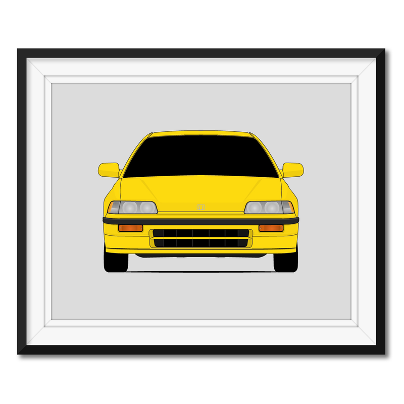 Honda CRX (1988-1991) 2nd Generation Inspired Poster