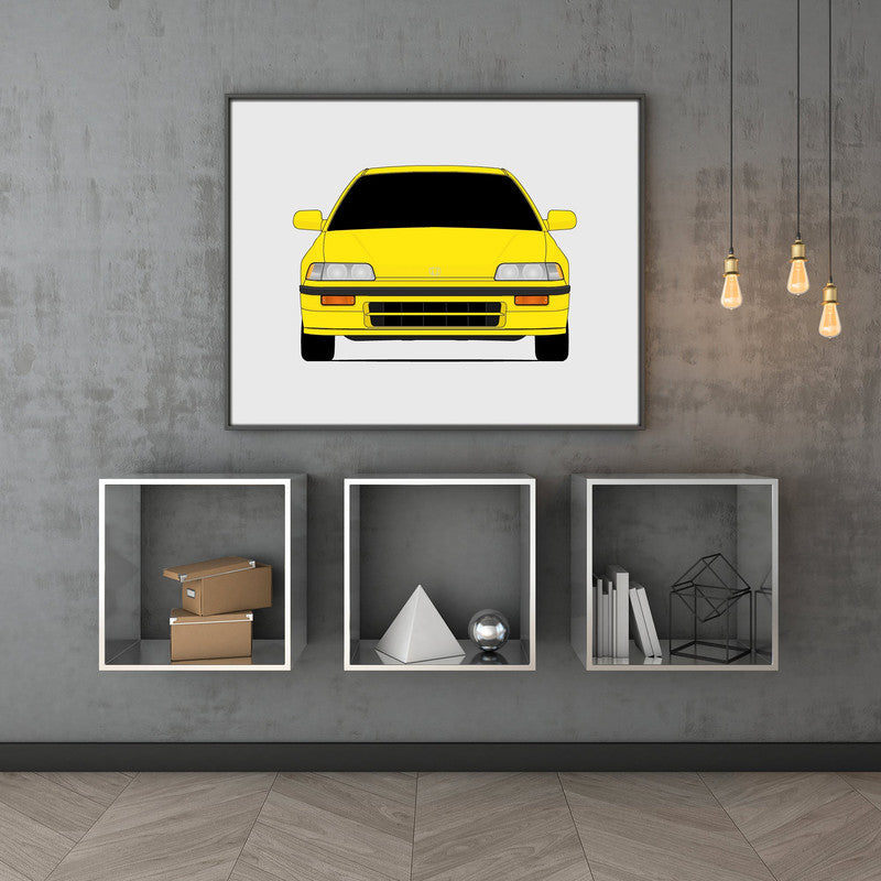 Honda CRX (1988-1991) 2nd Generation Inspired Poster