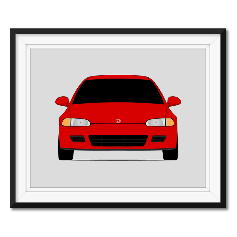 Honda Civic Si (1992-1995) Gen 5 Poster