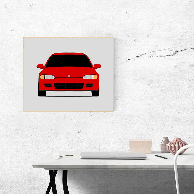Honda Civic Si (1992-1995) Gen 5 Poster