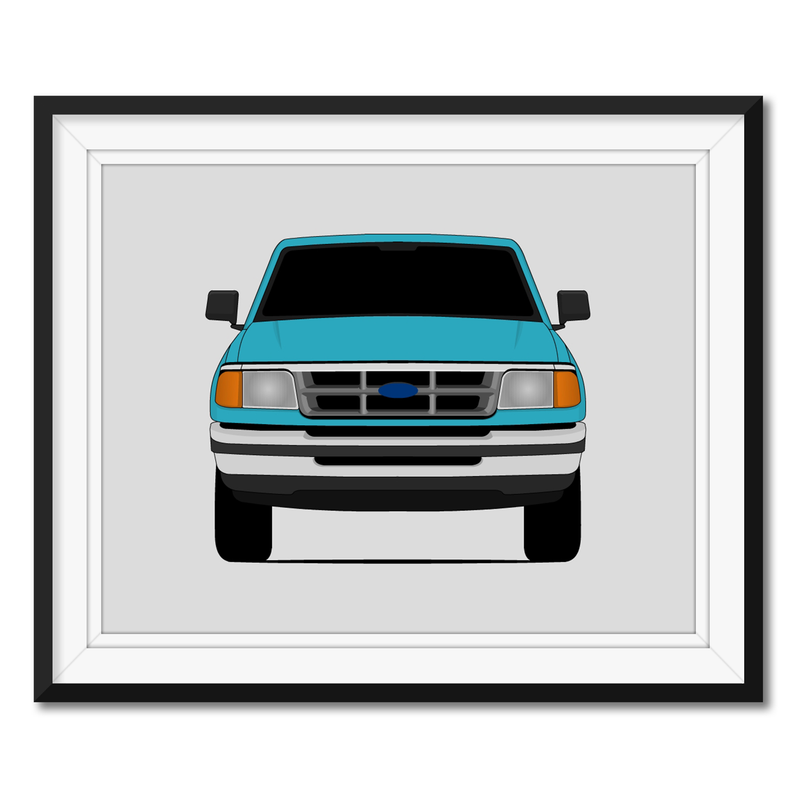 Ford Ranger (1993-1997) 2nd Generation Poster