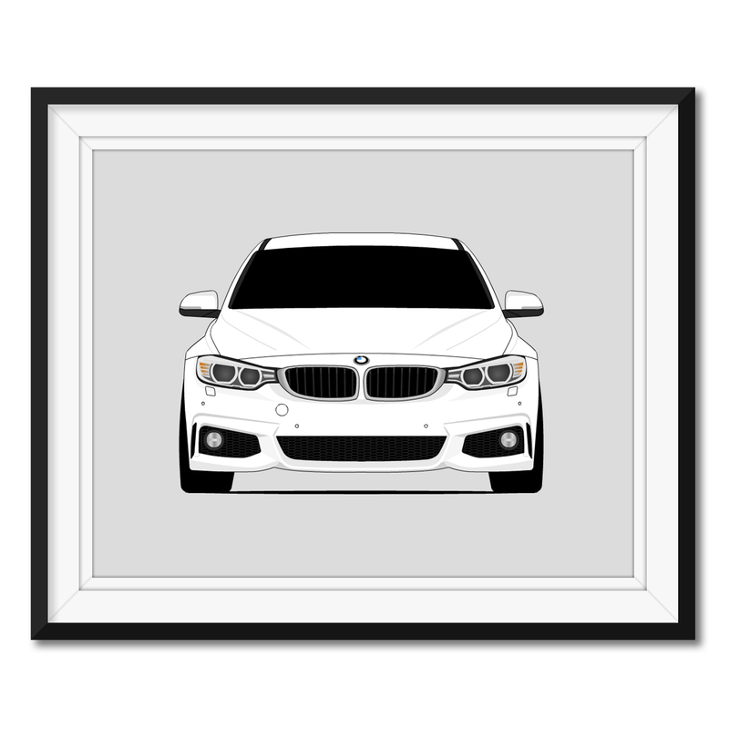 BMW 4 Series 440i F32 (2016-2019) Poster