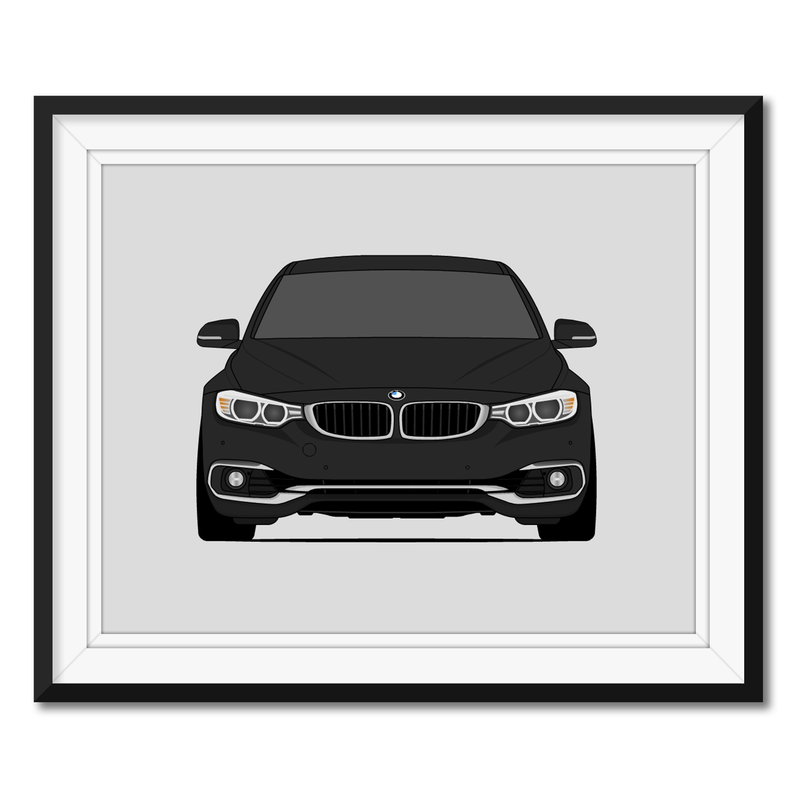 BMW 4 Series 430i F32 (2017-2020) Poster