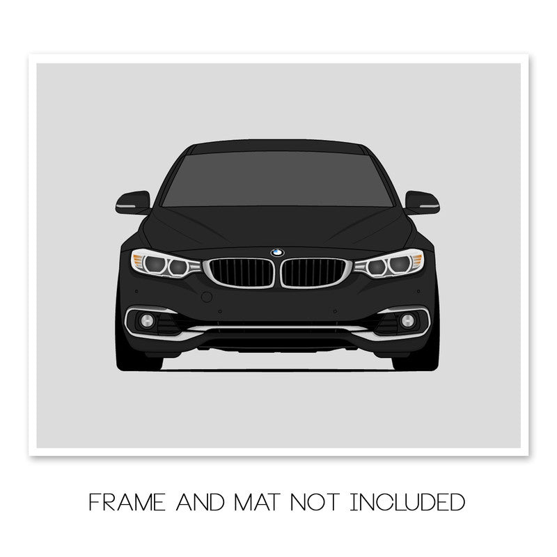 BMW 4 Series 430i F32 (2017-2020) Poster