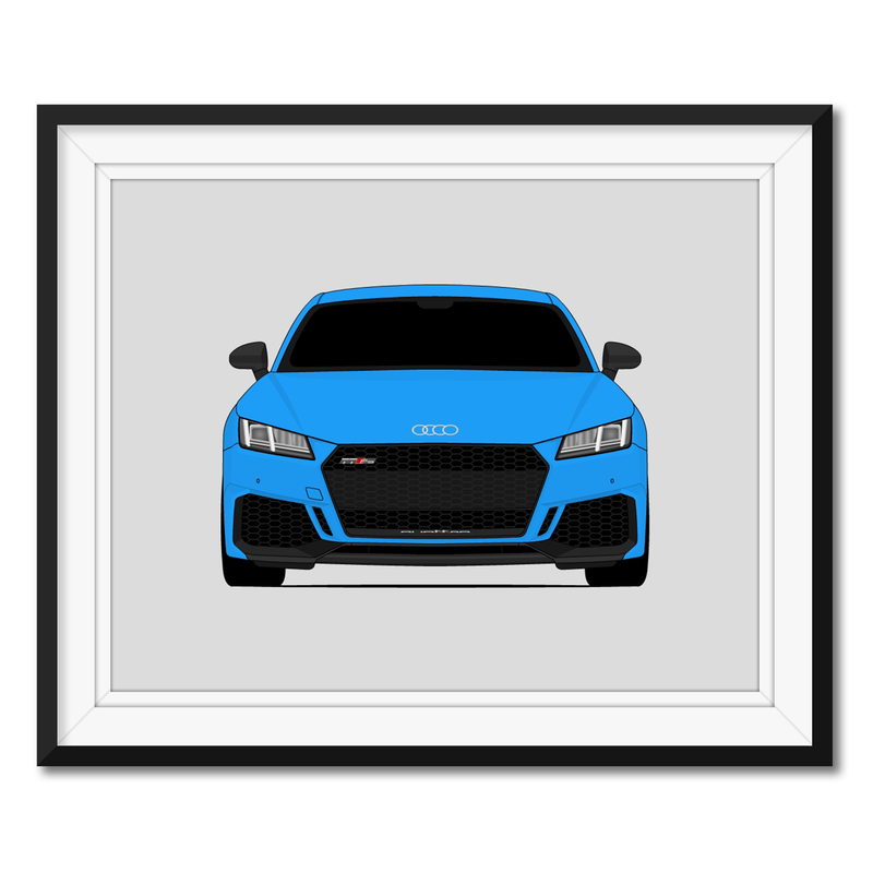 Audi TT RS Coupe (2020-2023) MK3 3rd GEN Facelift Poster