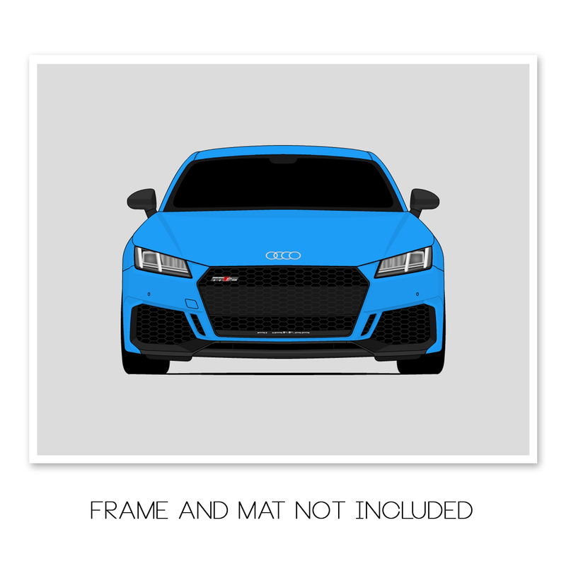 Audi TT RS Coupe (2020-2023) MK3 3rd GEN Facelift Poster