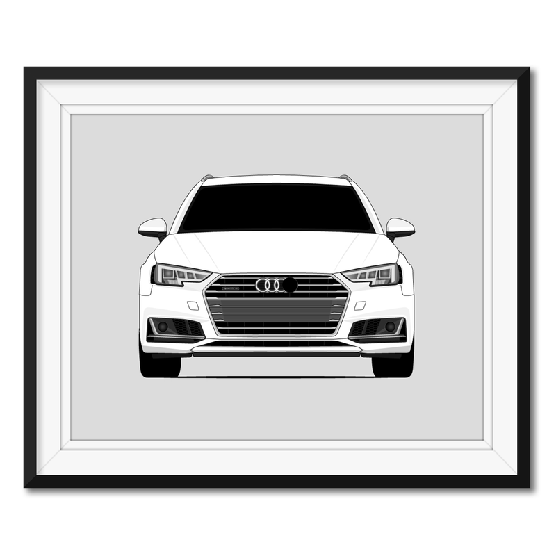 Audi A4 B9 (2016-2019) Poster
