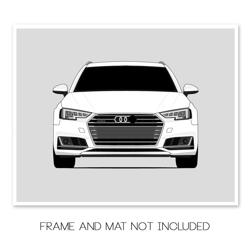 Audi A4 B9 (2016-2019) Poster