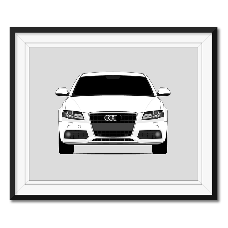 Audi A4 B8 (2009-2012) Poster