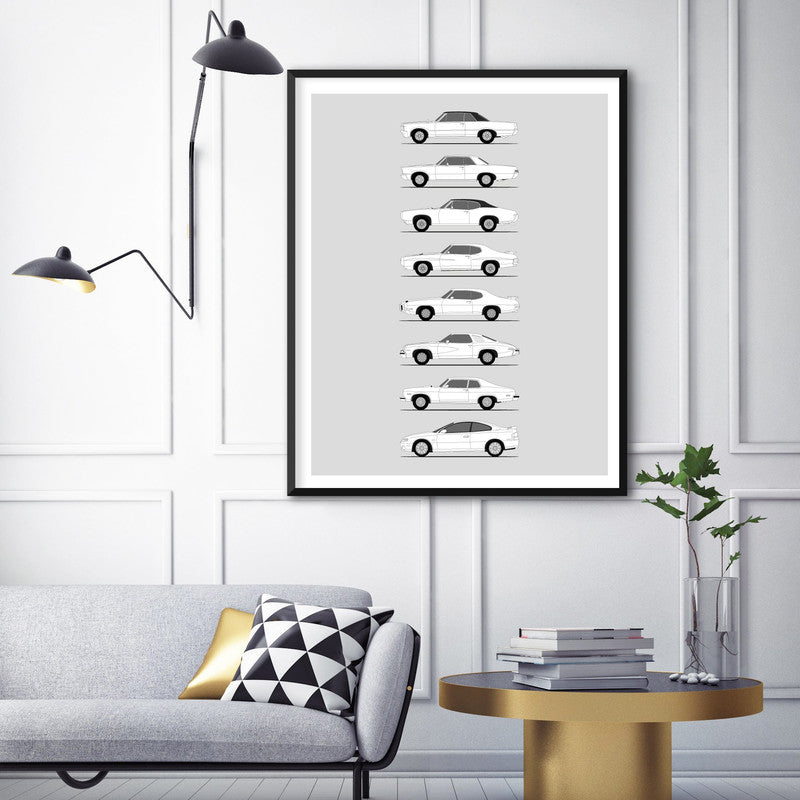 Pontiac GTO Generations (Side Profile)