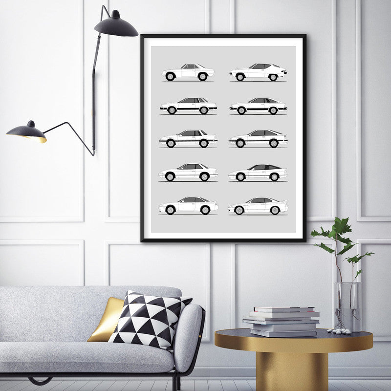 Nissan Silvia 240SX Generations (Side Profile)