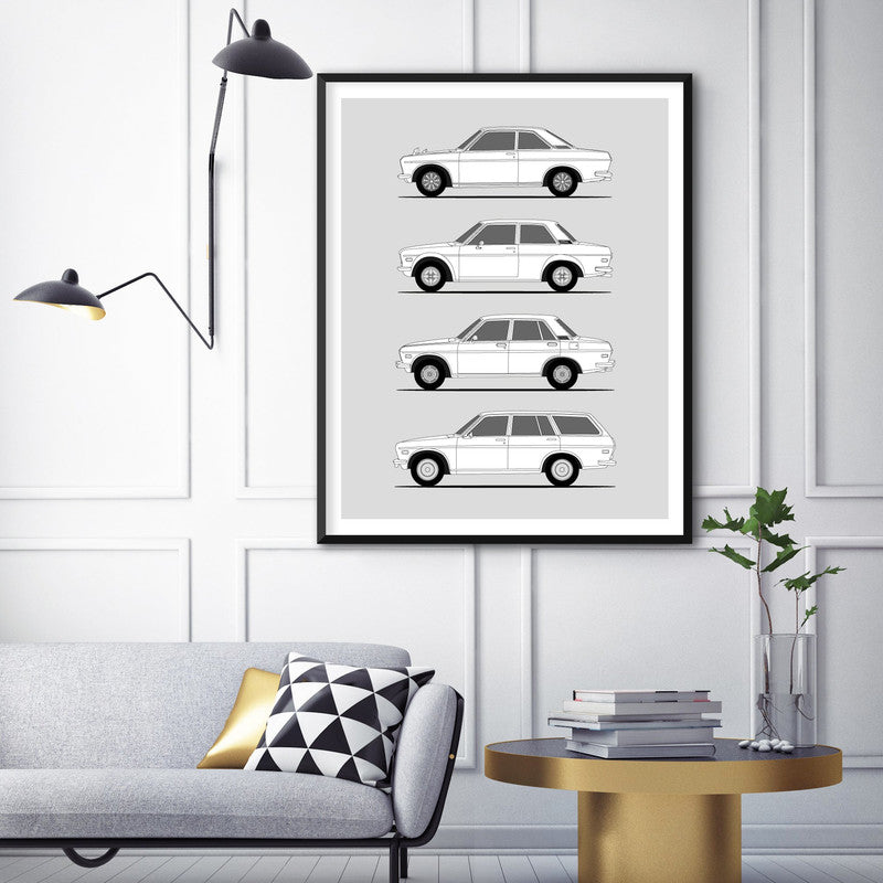 Datsun 510 Generations (Side Profile)